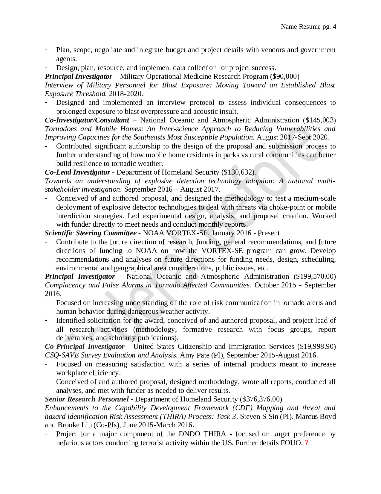 Federal Resume Before Page 4