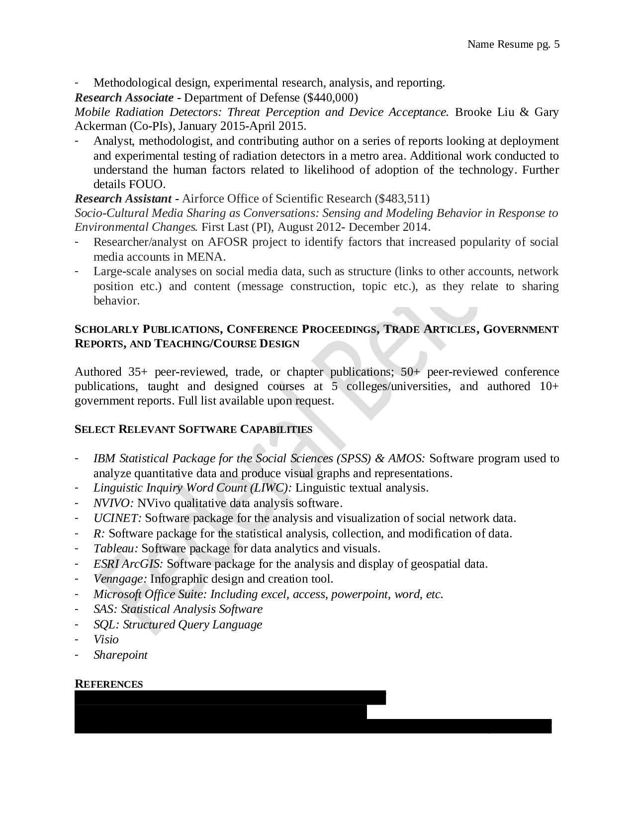 Federal Resume Before Page 5